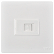 SETO Shengtuo type 86 telephone socket panel CAT3 single port RJ11 voice telephone line module wall