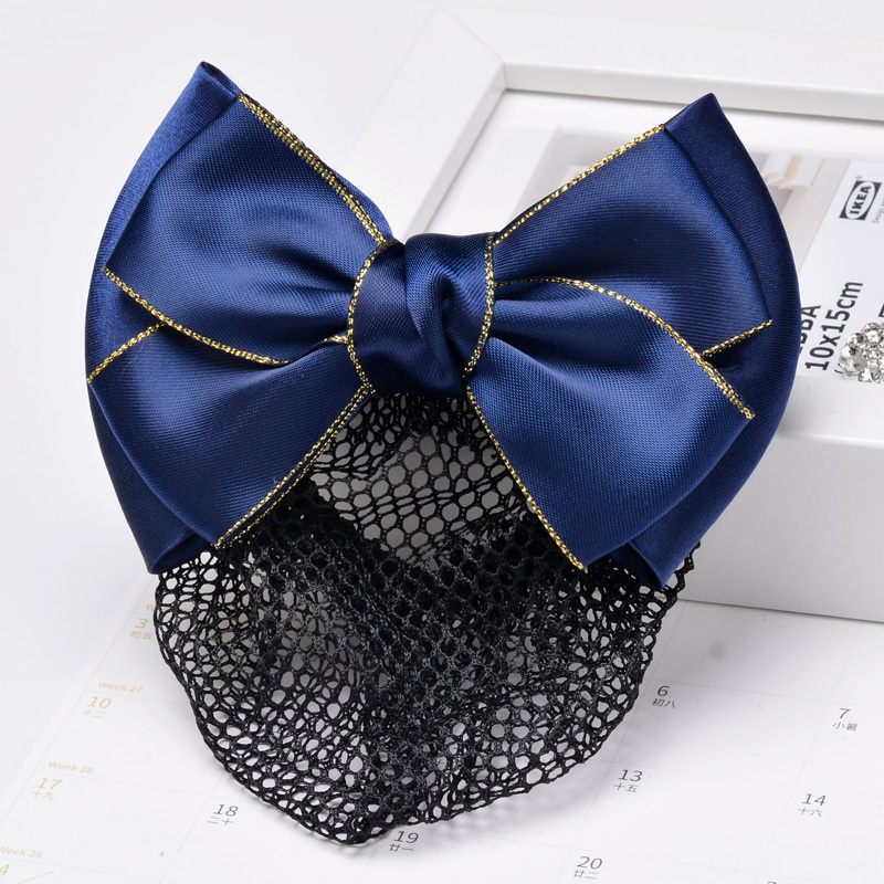 Hair Accessory for Women: Professional Bank, Hotel, Telecommunications, Nurse, Student, Work, Office, Bow Hairpin, Fine Mesh