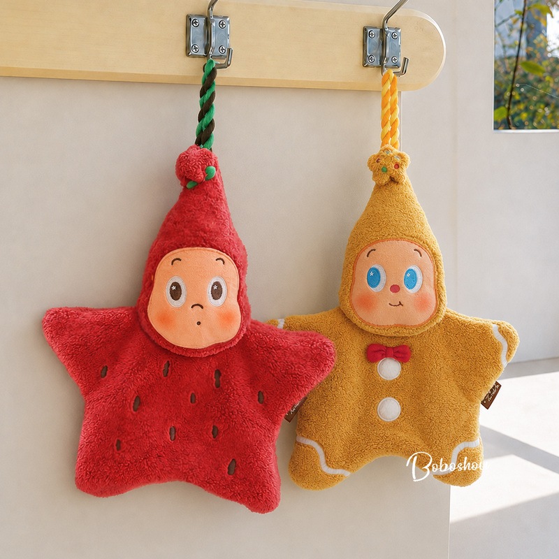 Popmart Bubble Mart Star Man Welcome to the Moon Surface Hanging Super Absorbent Hand Towel
