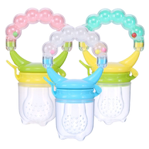 Baby fruit bite teether food bite bag childrens food supplement baby fruit and vegetable food supplement bag puree bag