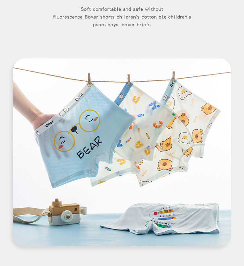 Children's Underwear Summer Thin Boy Ice Silk Boxer Modal Children's Children Baby Boy Boxer Shorts — 21