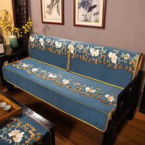 New Chinese sofa towel with back towel simple cushion cover four seasons of general anti-slip living room redwood sofa full cover