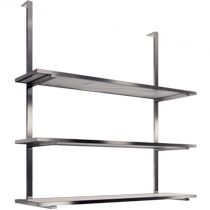 Shoe Store Shoe Rack Show Rack Upper Wall Suspension Hung Stainless Steel Upscale Shoes Shelves Clothing Store Bag for display shelves