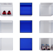 Shoe Store Shoe Rack Show Rack Upper Wall Hanging Acrylic Shelf Clothing clothing Shop Shoe Bag Accessories Hem display props