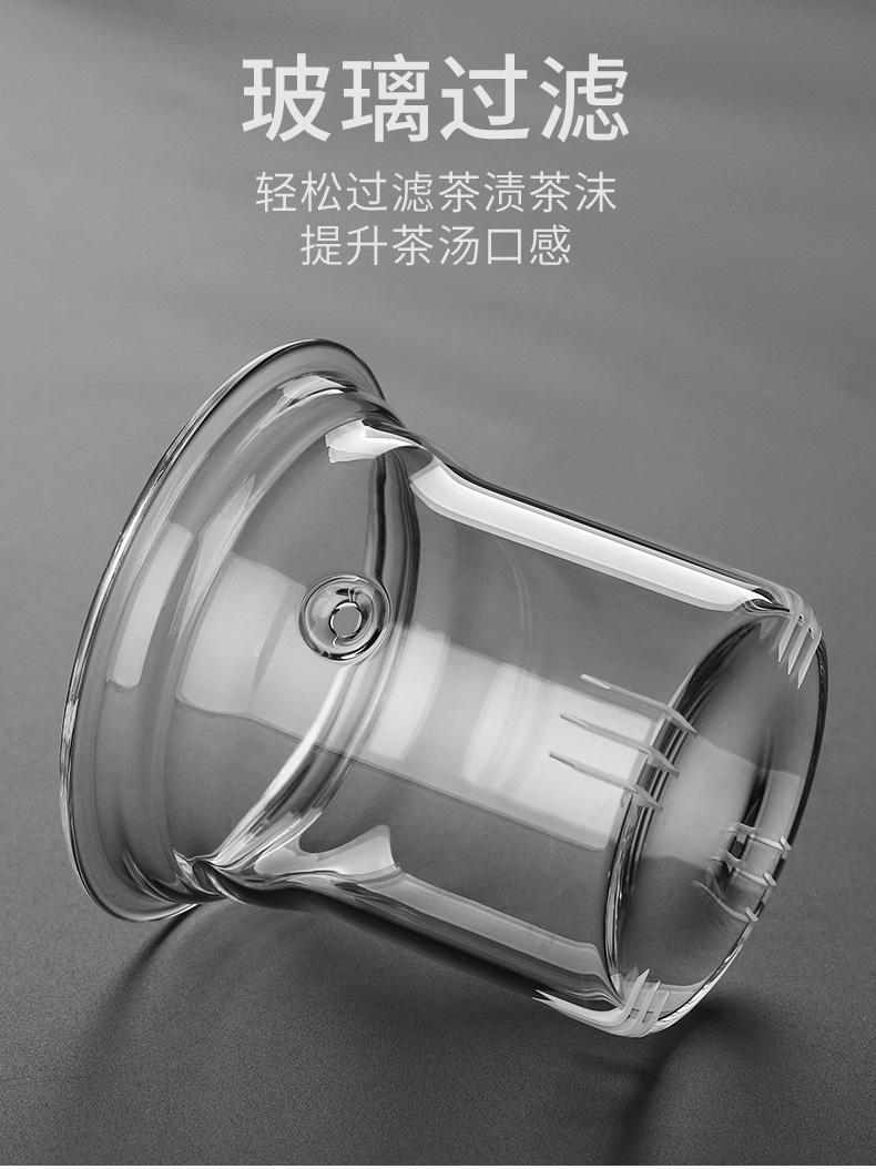 Kung fu high temperature resistant glass tea set suit I and contracted household office Japanese mercifully tea tea teapot