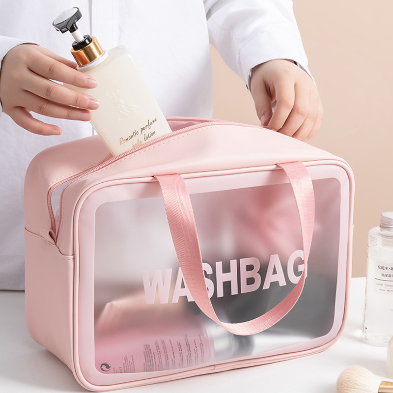 Cosmetic bag net red ins wind super fire large capacity portable women's travel transparent waterproof wash bag product storage bag box