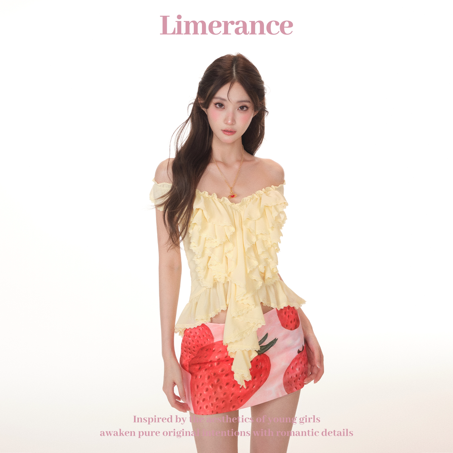 Limerance ホルターネック プリント セットアップ