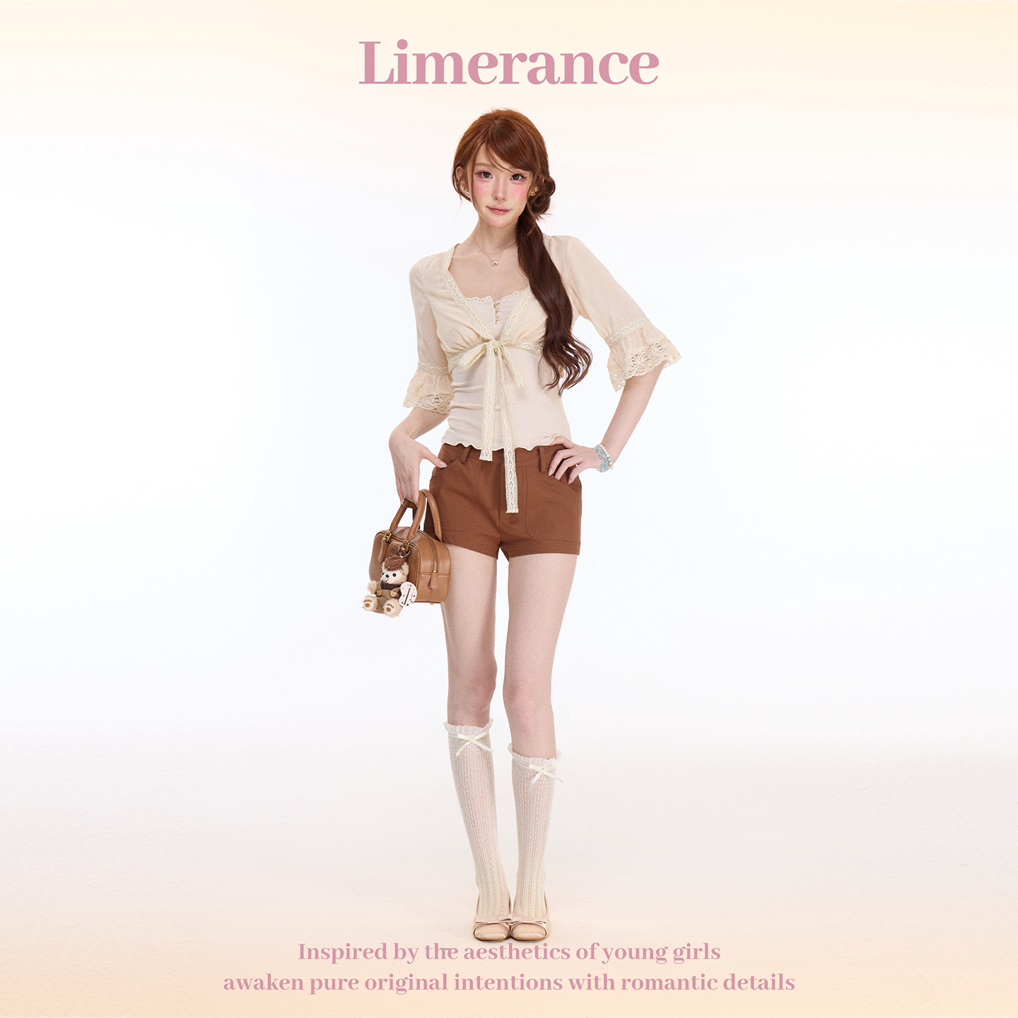 Limerance Vネック 配色 セットアップ