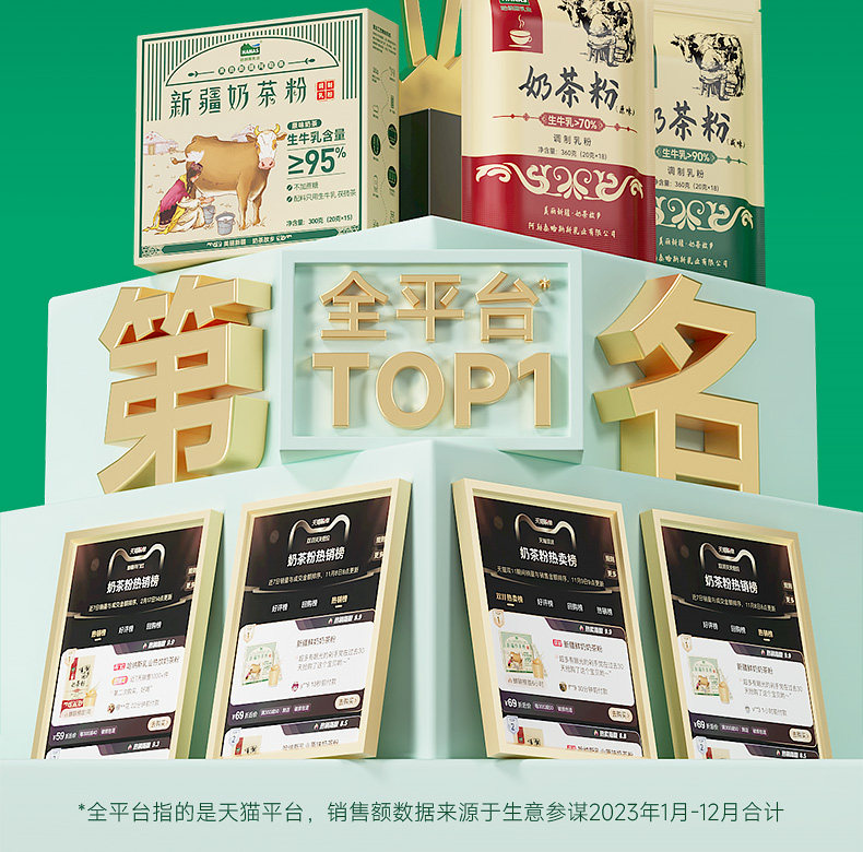 【中国直邮】 哈纳斯乳业 HANAS  新疆奶茶粉  阿勒泰鲜奶  原味  【配料只有生牛乳+茶】 300g/盒