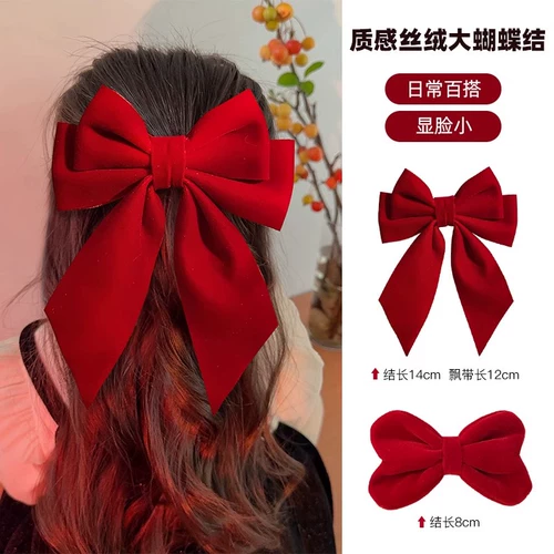 Заколка для волос с бантиком, детский аксессуар для волос, детские красные шпильки для волос, 2024 года