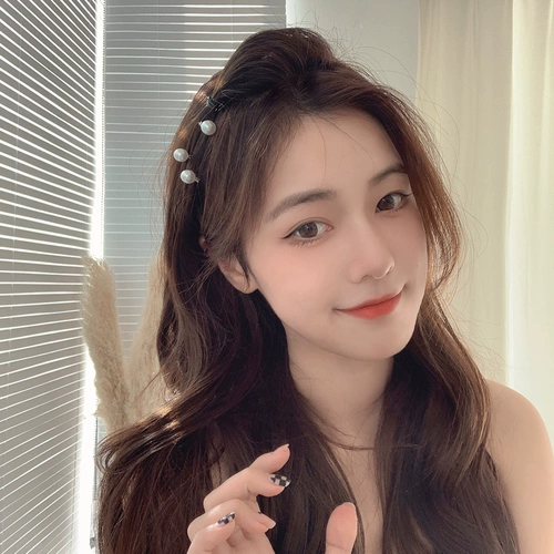 Детский аксессуар для волос для принцессы, маленькая заколка для волос из жемчуга, 2023, популярно в интернете