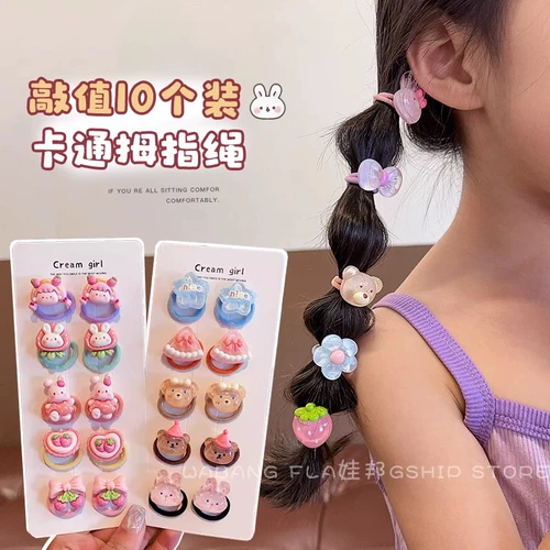 Детская резинка, аксессуар для волос, заколка для волос с бантиком