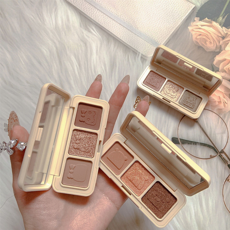 novo eye shadow disc 2021 new ins superfire chocolate milk tea gentle with eye shadow pink pearls matt