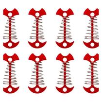 Outdoor camping tent herringbone ground nails canopy deck nails pallet fixed multi-functional spring buckle ground nails aluminum alloy