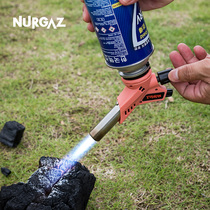 Welding gun spray gun head liquefied gas card spray gun fire roasted pig hair barbecue handheld welding igniter can be inverted