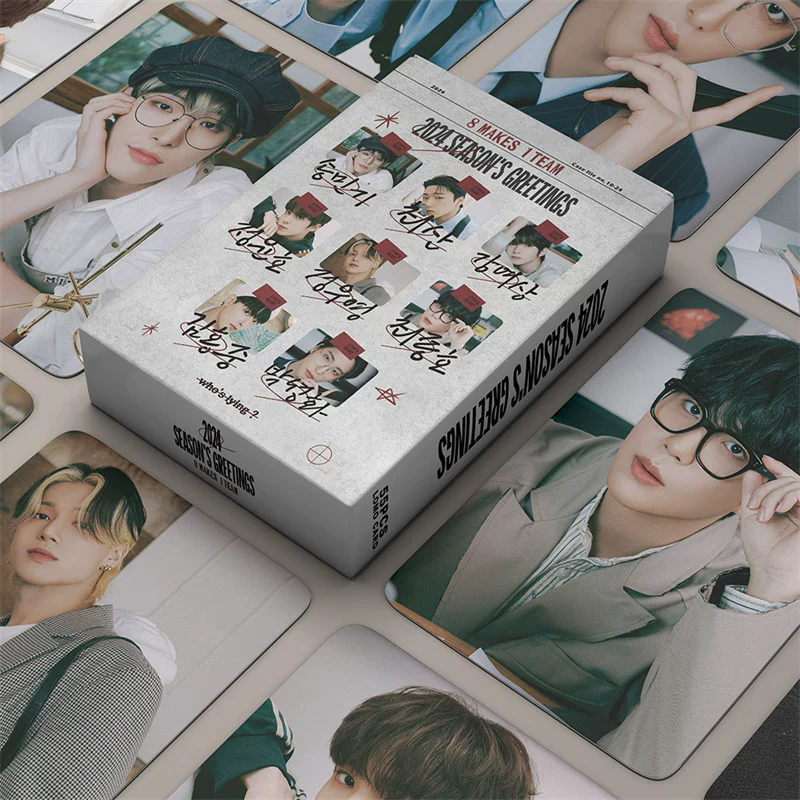 ATeez 55 Sonic Card 55 2024 Greeting Card Postcard Ding Run Haka Card вокруг