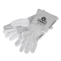 Andre cowhide welding gloves high temperature resistant anti-scalding long heat insulation wear-resistant short welder welding protective gloves