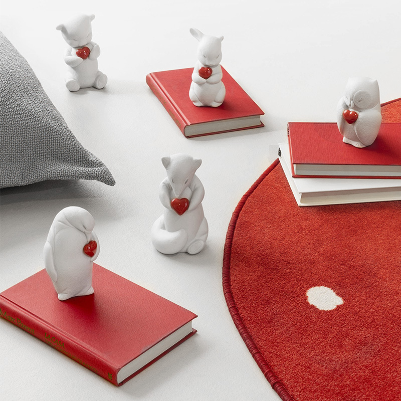 Lladro Elegant and Cute World Series Ceramic Desktop Decoration Animal Porcelain Figurine Birthday Gift