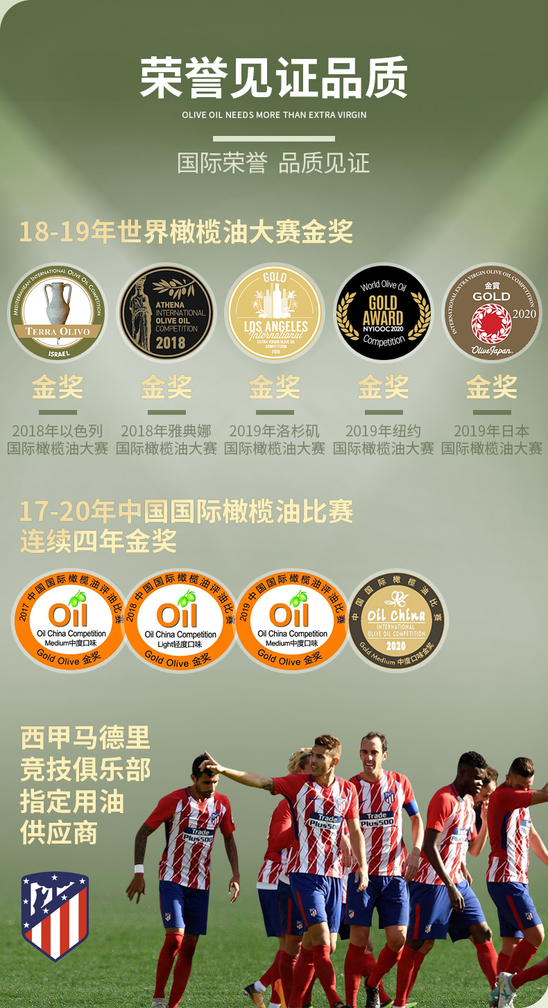 西班牙原瓶进口 特诺娜 特级初榨橄榄油 1L*2瓶 礼盒装 图10