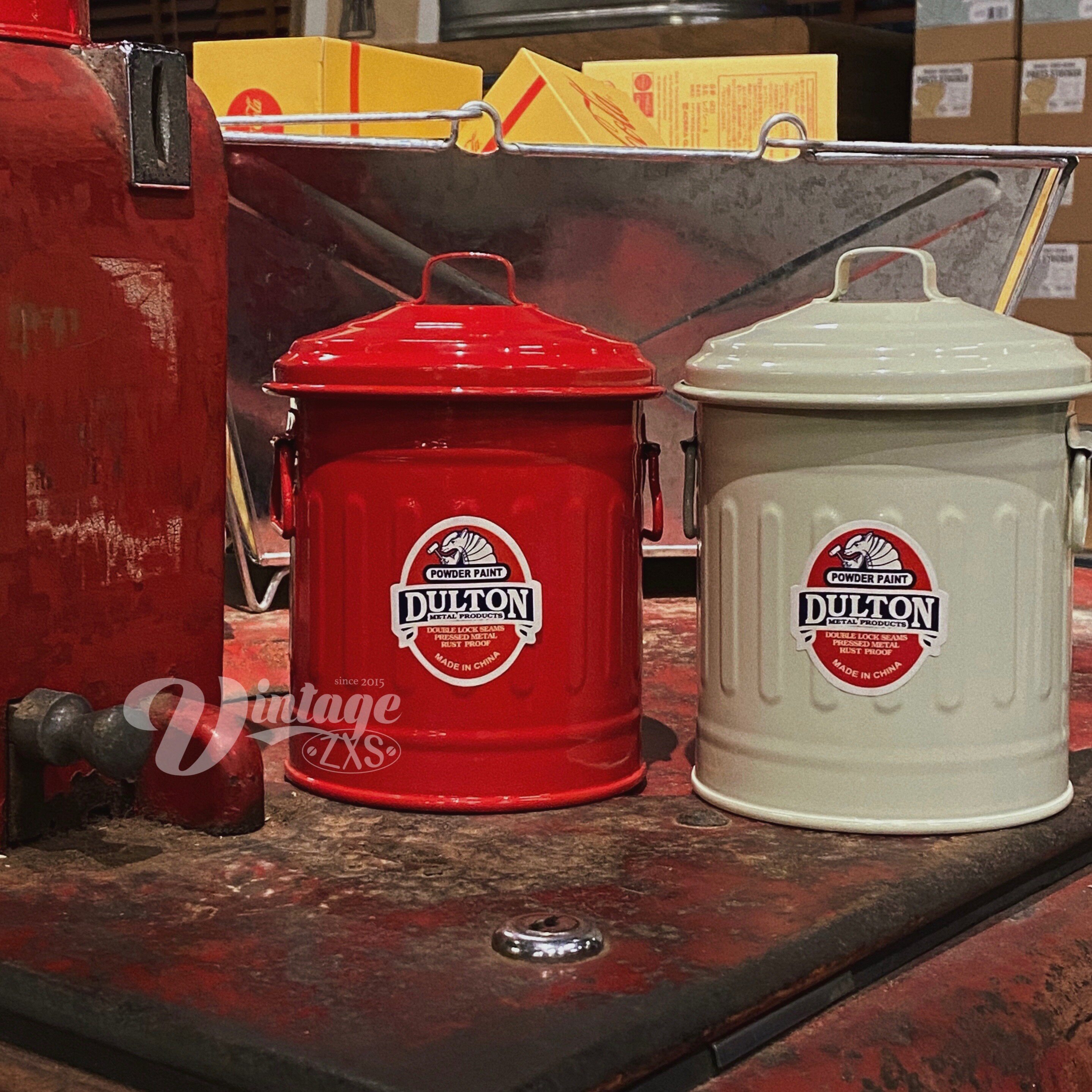 Home Xiaosheng DULTON metal storage tank desktop trash can pen holder debris tank multi-color classification tank iron barrel