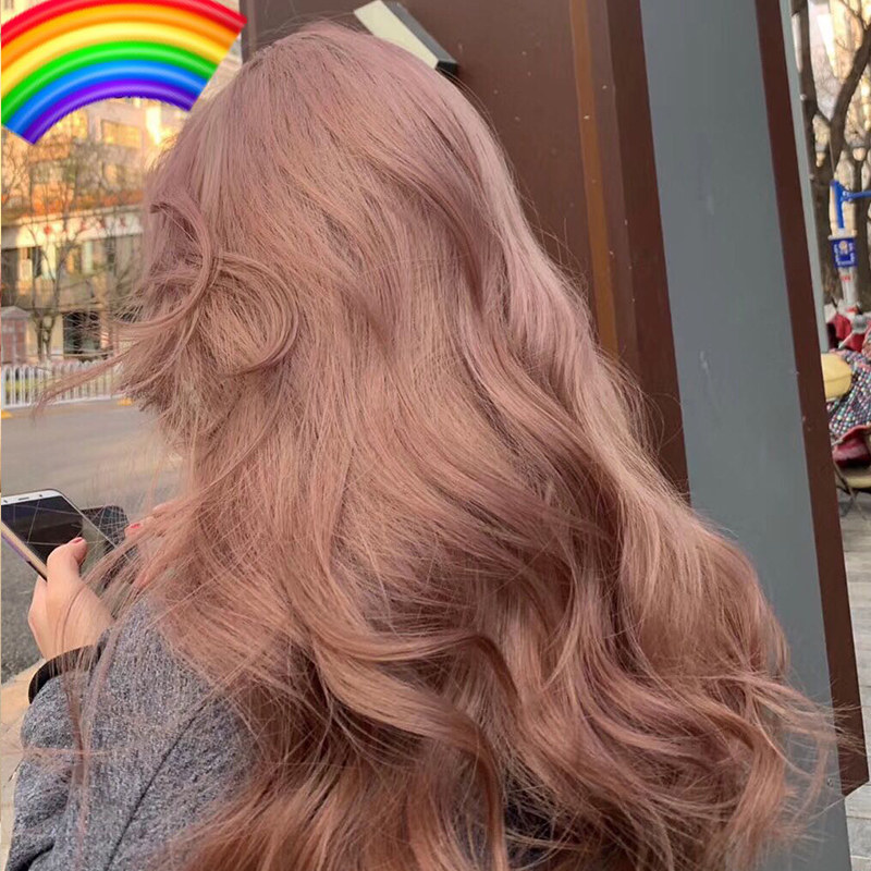 Japanese Kao pink foam hair dye cream 2022 popular color plant pure light and shadow cool powder dye at home