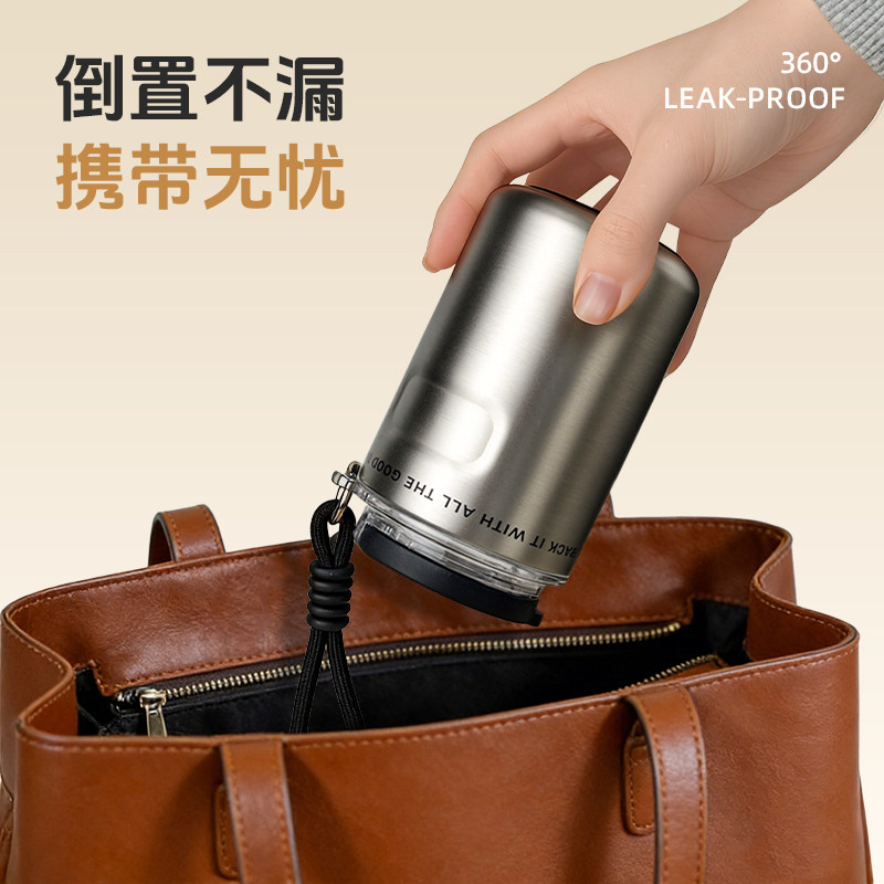 Retro Coffee Cup, Portable Thermos Cup with 316L Liner, Compact and Portable, Women's Pocket Water Cup