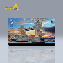 Light your bricks Suitable for LEGO Street View 10214 Tower Bridge Acrylic display nameplate