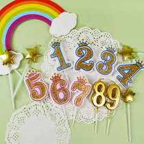 Birthday cake candle festive dress Birthday Decoration Atmosphere Candle Cake Decoration Accessories Smoke-free Candle