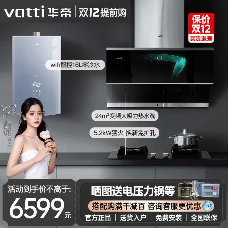 Vantage i11142 89B i12070 range hood gas stove water heater package smoke stove hot home kitchen