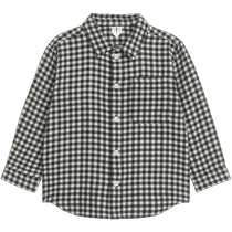 ARKET boys clothing pure cotton flannel long-sleeved plaid shirt 2023 autumn and winter new style 1112143007