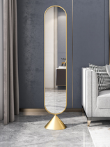 Light luxury mirror full body floor mirror girls bedroom ins Wind home living room vertical small apartment fitting dressing mirror