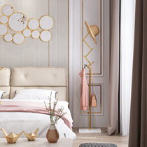 Nordic home bedroom floor-to-ceiling hanger modern simple living room marble hanger new light luxury hanging coat rack