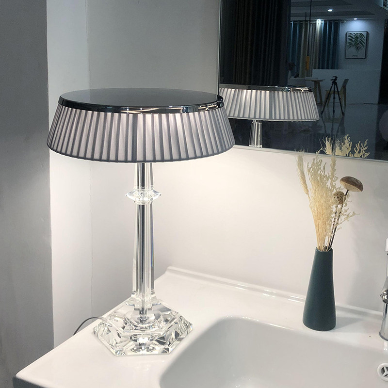 Moso Villa Lavish Style Light Lavish Crystal Table Light Bedroom Bedside Soft Dress Design Decent Board Room Decorative cozy