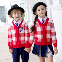 Kindergarten garden clothes school uniforms spring and Autumn clothes college suits sweaters childrens British style primary school class clothes teachers take pictures