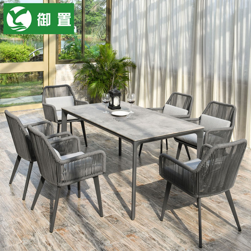 Outdoor Outdoor Table & Chair CourtyOutdoor Garden Nordic Table & Chair Combined Outdoor