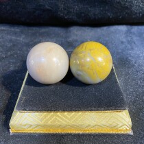 Liao Xi Chaoyang North Ticket West Official Tree Culture Jade Fitness Ball Old Man Music Collection to have the play handlebar piece elders gift