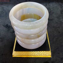 Boutique Tree Chemical Jade Ice Seed Super White Bracelet Liao West Chaoyang North Ticket West Officer Collection to match the playing retro temperament