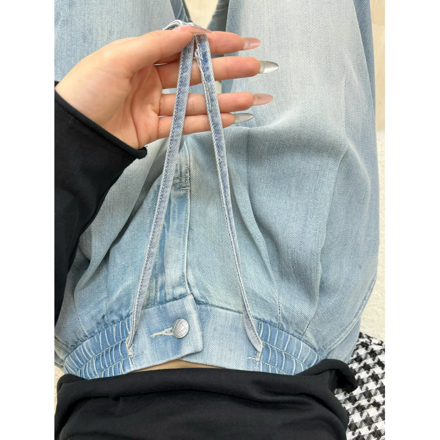 Thin jeans, trousers, size, loose fit