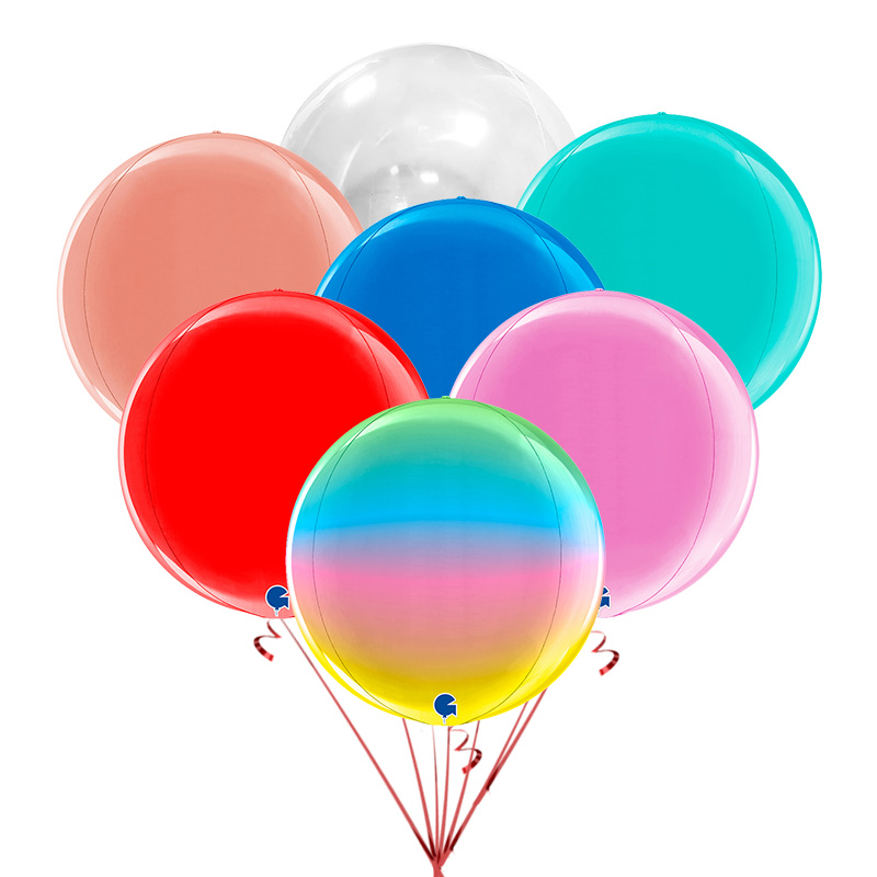 Stylish home 4D three-dimensional aluminum foil balloon 11-inch Italian imported floating birthday party decoration thickened explosion-proof ball