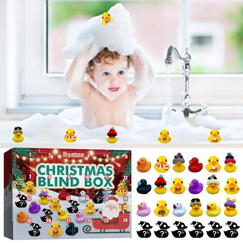 24PCS Advent календарь рождественский Advent календарь для детей Дюк