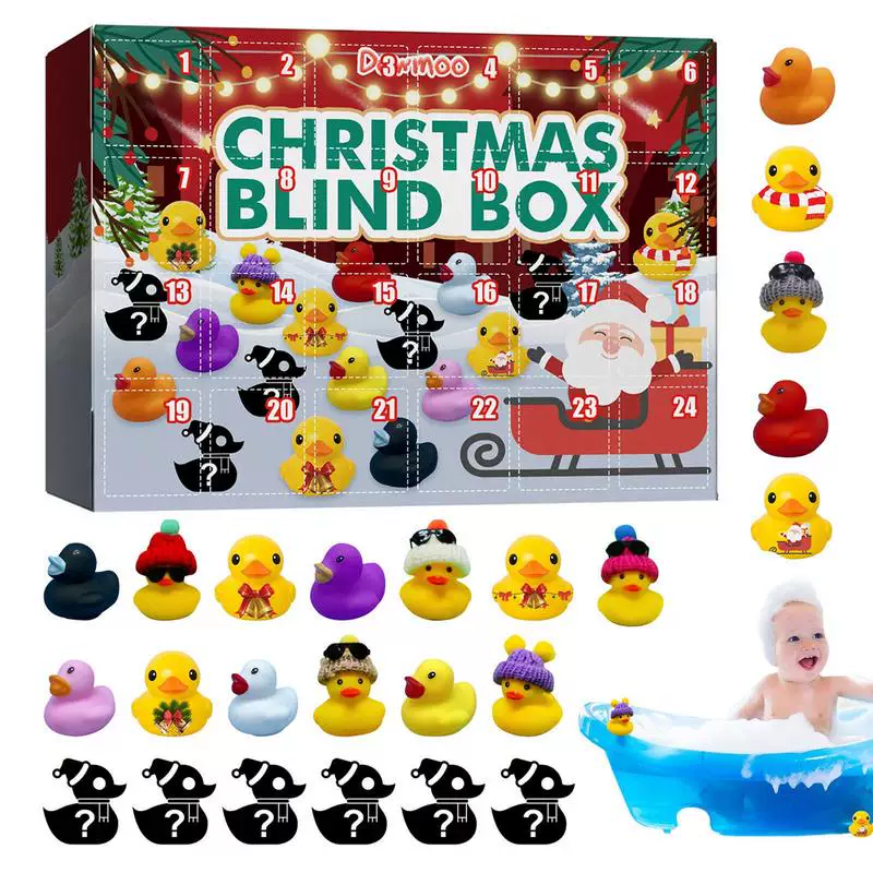 24PCS Advent календарь рождественский Advent календарь для детей Дюк
