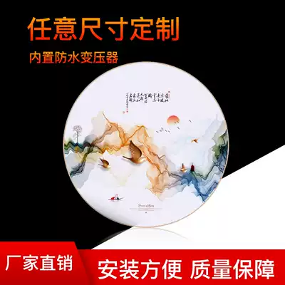 Custom round UV soft film card cloth light box borderless special-shaped arc hexagonal billboard hanging double-sided hot sale