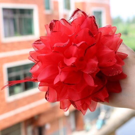 6151 Finger Square Dance with Butterflies and Love Flowers