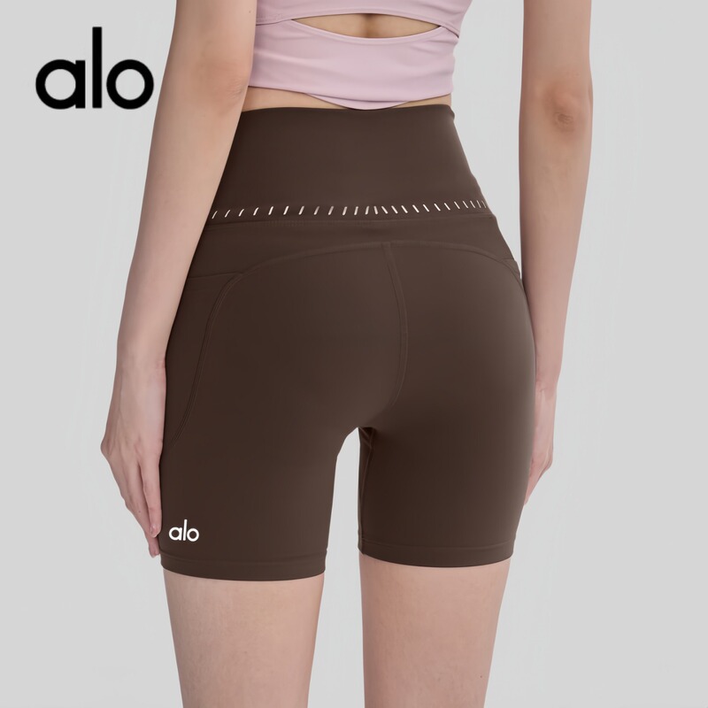 Aio High-Waisted Sports Shorts, Elastic Tummy Control, Butt-Lifting Fitness Pants, No Need to Wear Underwear, Running, Cycling, Yoga Three-Quarter Pants