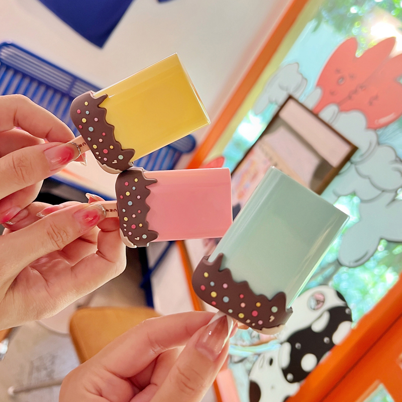 Antong Ice Cream Contact Lens Case Portable Contact Lens Box Companion Storage Box Double Care Box Wearing Tool