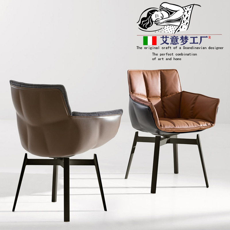 Willstyle Baxter Designer Casual Home Backrest Dining Chair-like Multi-functional swivel chair mesh Red Muscle Chair