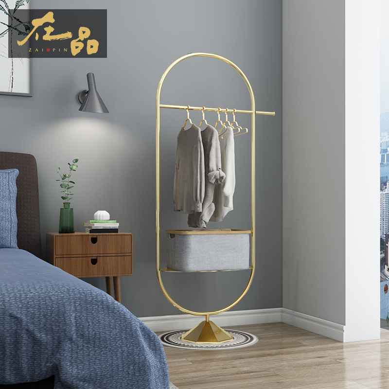 In pint hanger floor bedrooms Nordic light lavish creative hanging hanger multifunctional home clothes hat rack Easy modern