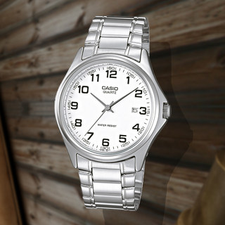 Casio (casio) men's watch business casual simple quartz watch black plate steel belt men's mtp-1303d-7b