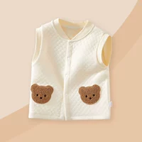 Детский удерживающий тепло жилет, майка для новорожденных, стеганая осенняя детская утепленная пони