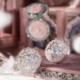 Flower Knows Swan Ballet Series Velvet Mist Embossed Blush Highlighter Expanding Color Blush Purple Atmosphere for Women